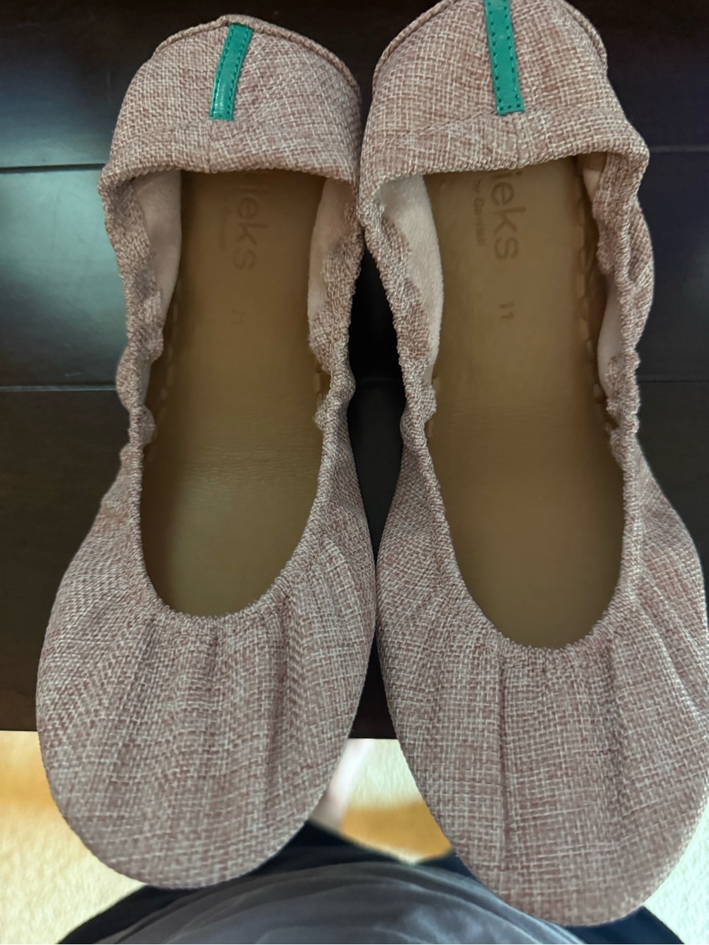 Tieks Palm Springs Pink Ballet Flats Size 11 NWOT Never Worn